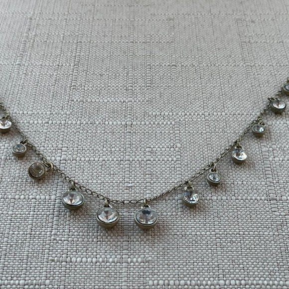 Loft Women Necklace Crystals Accent Fashion Jewelry Gold Tone Necklace - Picture 7 of 12